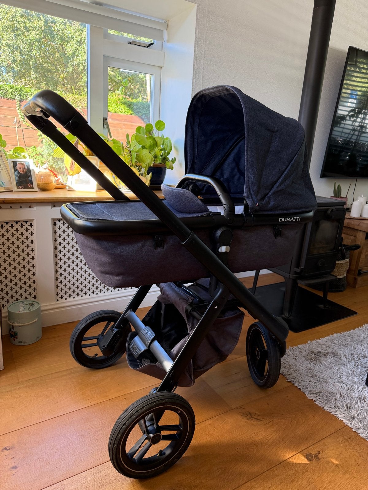 Dubatti One kinderwagen blauw + Aerosleep matrasje + Acc.