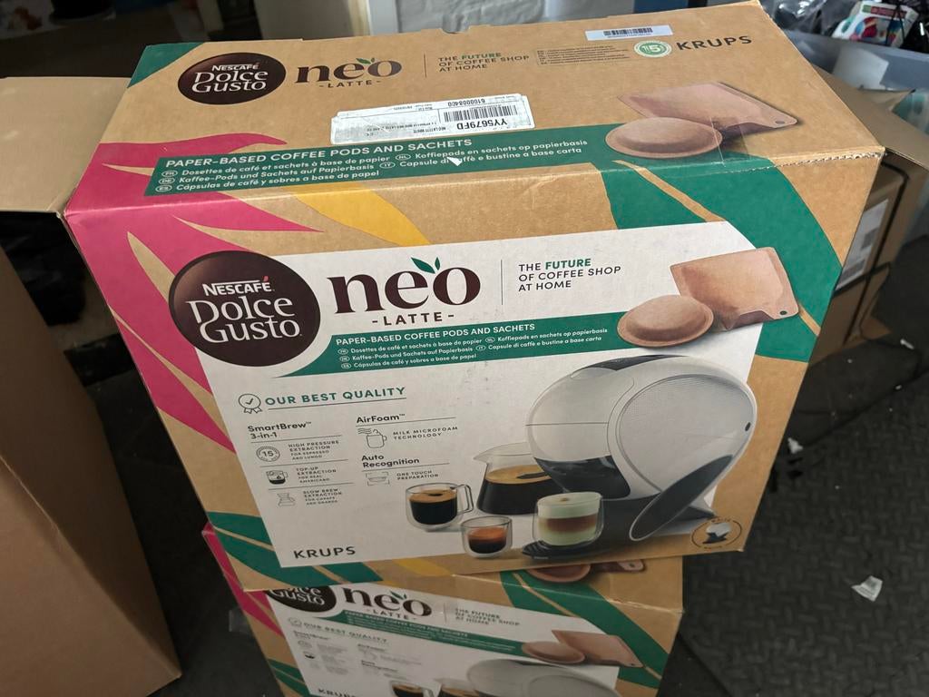 Krups Dolce Gusto Neo Latte - Nieuw in doos, Ophalen of Verzenden, Nieuw, Koffiemachine, Koffiepads en cups