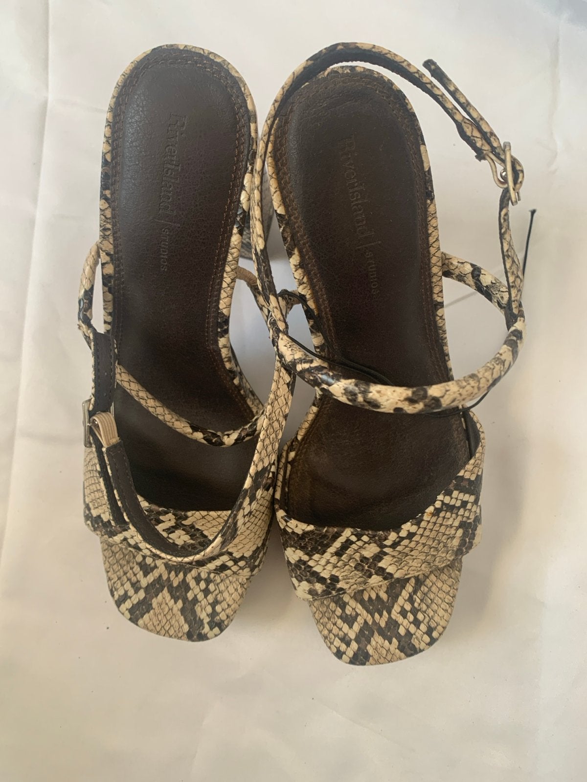 River Island Hakken Dames Maat 37 Nieuw Slangenprint, Ophalen of Verzenden, Nieuw, Overige kleuren, Pumps