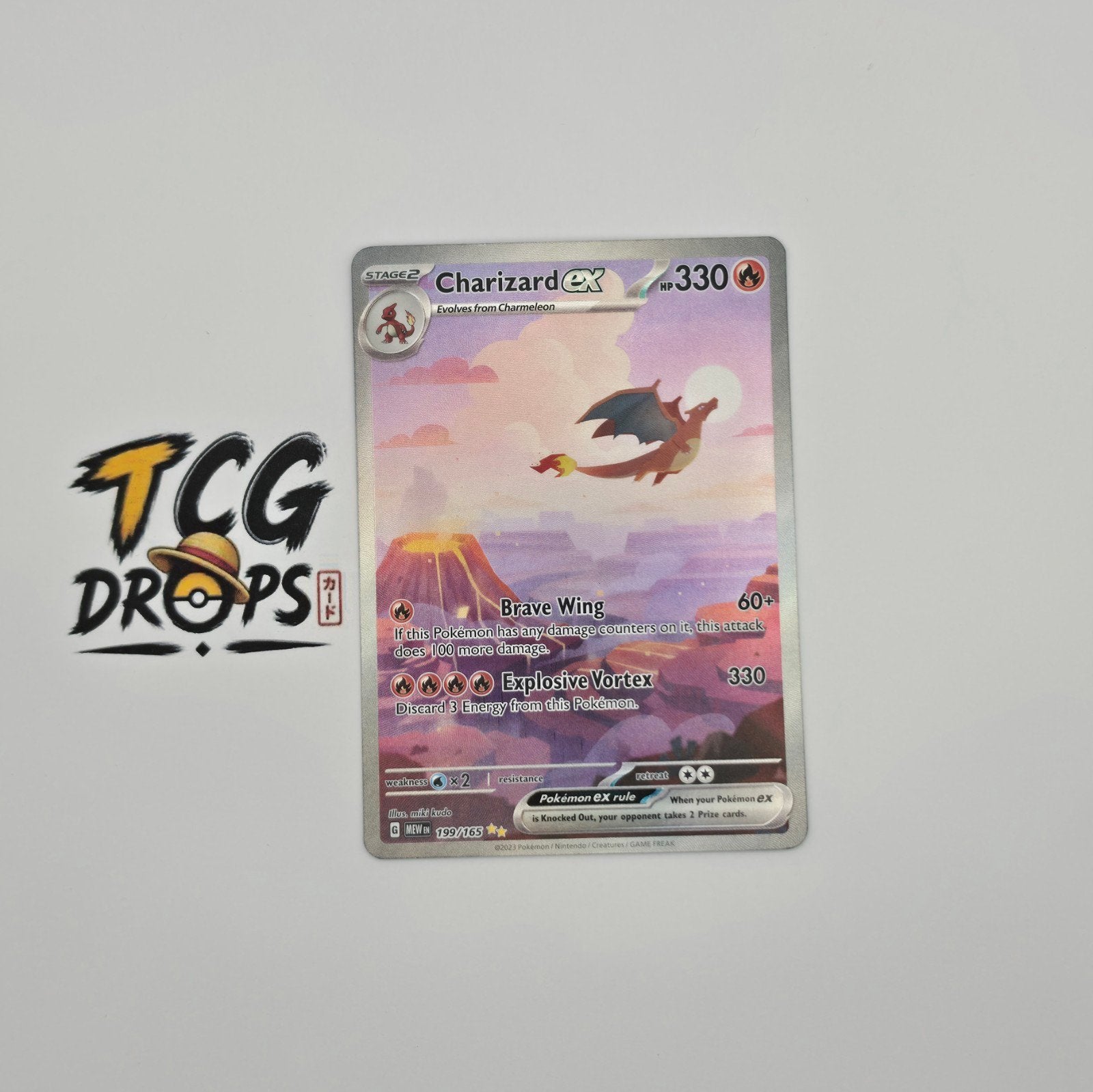 Charizard ex	MEW199/165	Scarlet & Violet 151, Hobby en Vrije tijd, Verzamelkaartspellen | Pokémon, Ophalen of Verzenden, Nieuw