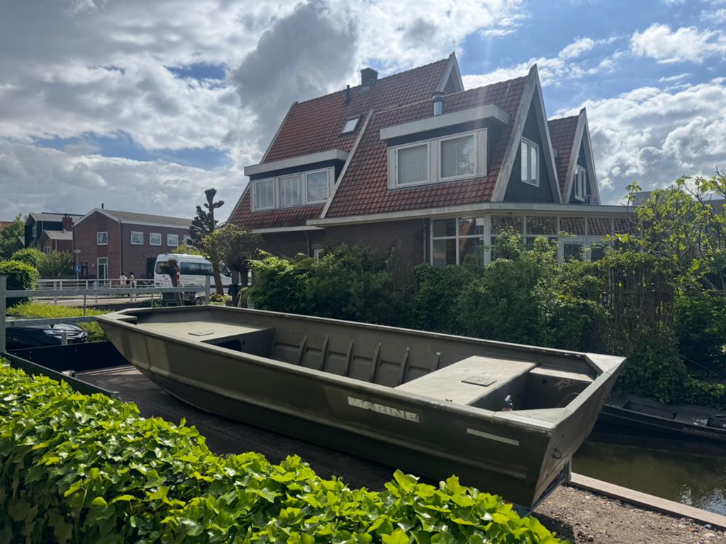 Marine 1654 AW Jon platbodem, Watersport en Boten, Platbodems, Ophalen, Zo goed als nieuw, Aluminium, Benzine