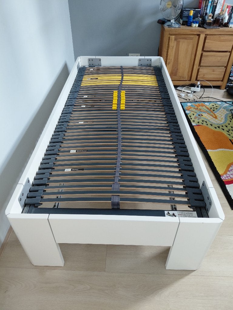 Beterbed Fresh 2.10 lang met verstelbare lattenbodem, Ophalen, 90 cm, Eenpersoons, Zo goed als nieuw