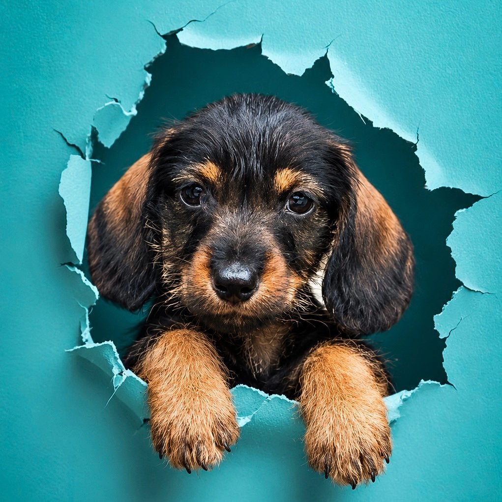 Heel mooi kaninchen ruwharig teckel pupje, Dieren en Toebehoren, Kaninchen, Reu, 8 tot 15 weken, Parvo