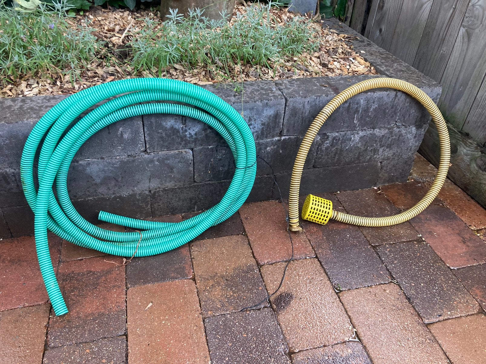 2 aanzuigslangen voor een waterpomp 1 inch, Ophalen, Gebruikt