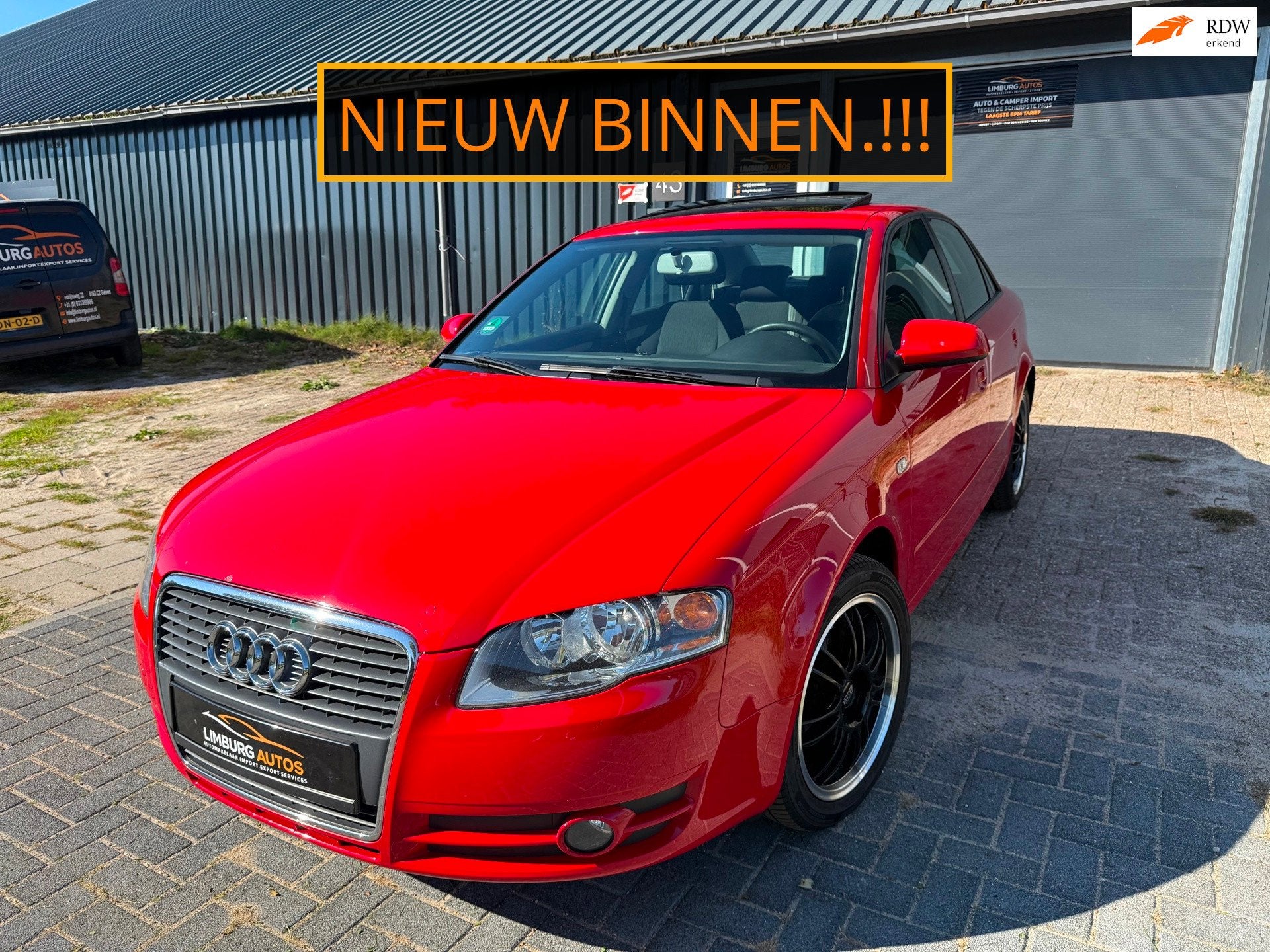 Audi A4 Limousine 2.0 TFSI Clima Stoelverwarming PDC Open Da, Auto's, Dealer onderhouden, Stof, Gebruikt, 4 cilinders
