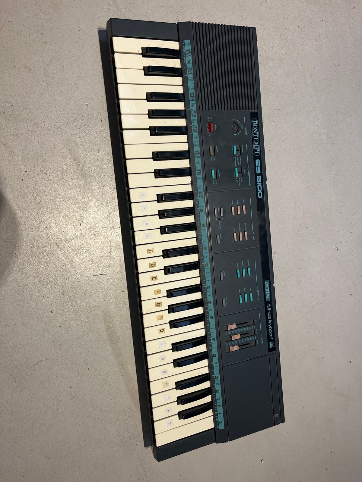 Bontempi ES 5100 Digitaal Keyboard - Vintage, Ophalen, Gebruikt, 49 toetsen, Overige merken