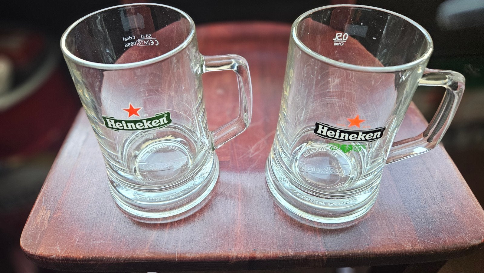 Heineken Bierpullen - Set van 2, Verzamelen, Biermerken, Ophalen of Verzenden, Gebruikt