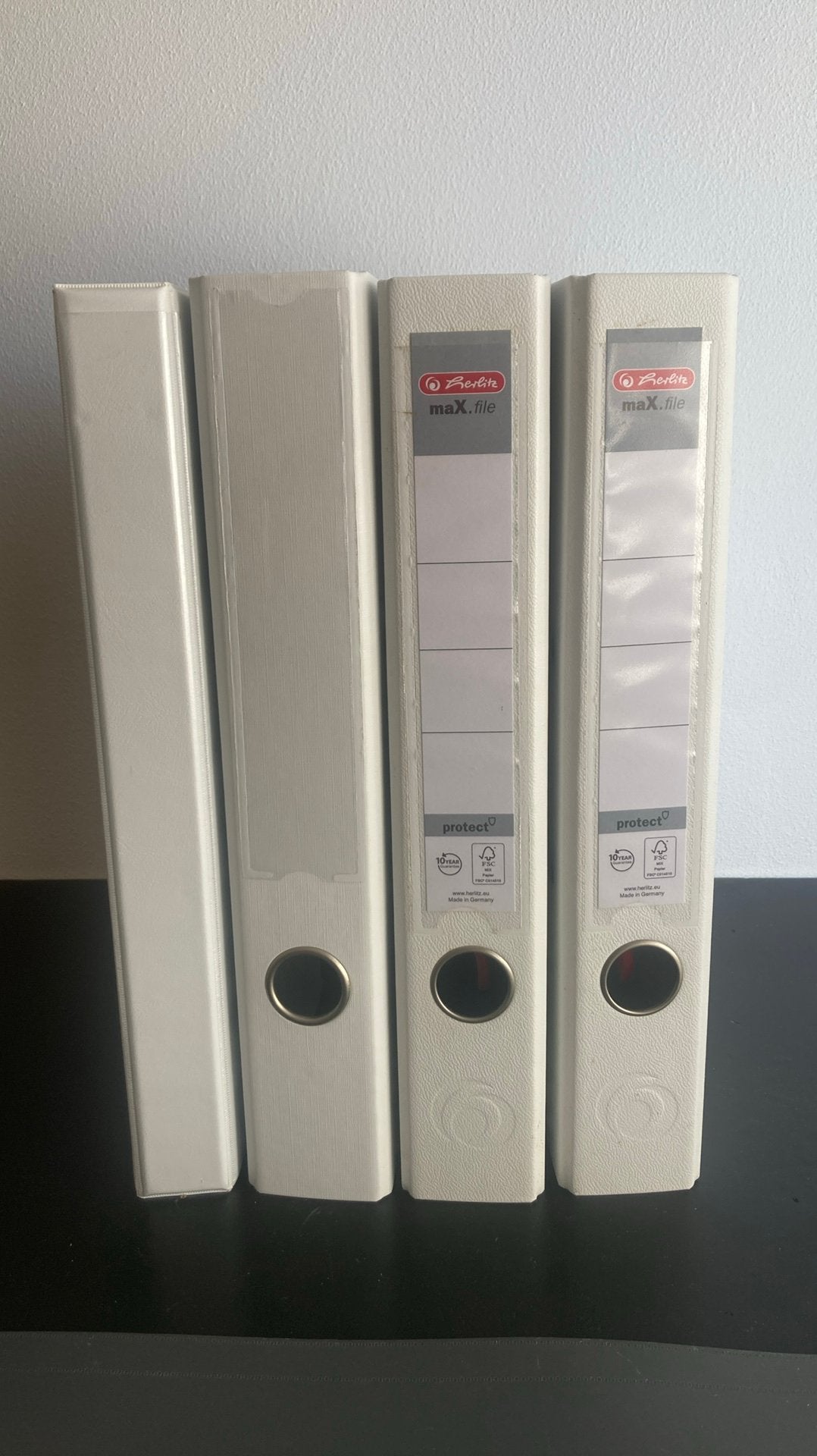 Witte ordners 4 stuks, Ophalen, Zo goed als nieuw