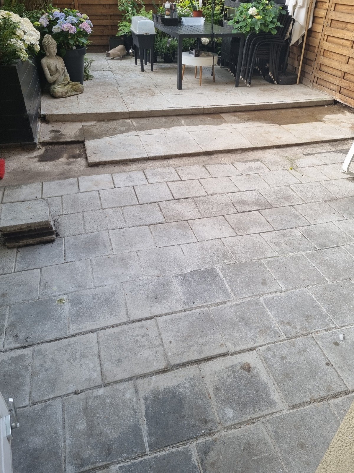Gebruikte tuintegels aangeboden, gratis ophalen, Ophalen of Verzenden, Gebruikt, Beton, Terrastegels