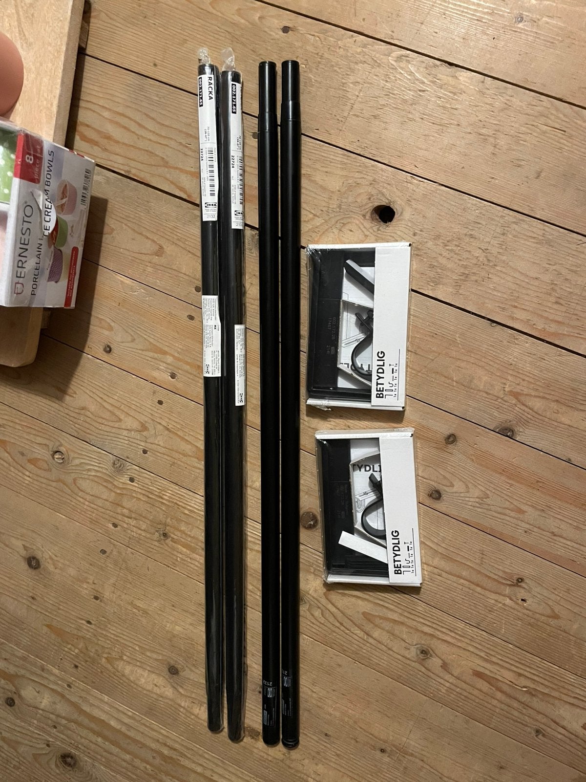 Ikea gordijnroedes en bevestigingsmateriaal, nieuw!, Ophalen of Verzenden, Nieuw