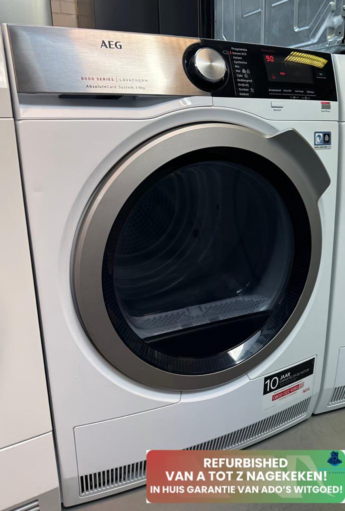 AEG 8000 SERIES 9KG WARMTEPOMPDROGER AbsoluteCare SelfClean, AEG, Info@adoswitgoed.nl, Refurbished, Ophalen of Verzenden