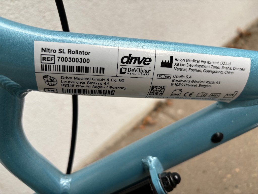 Nr 7... Nitro drive SL Rollator blauw, Ophalen, Gebruikt, Drive, .