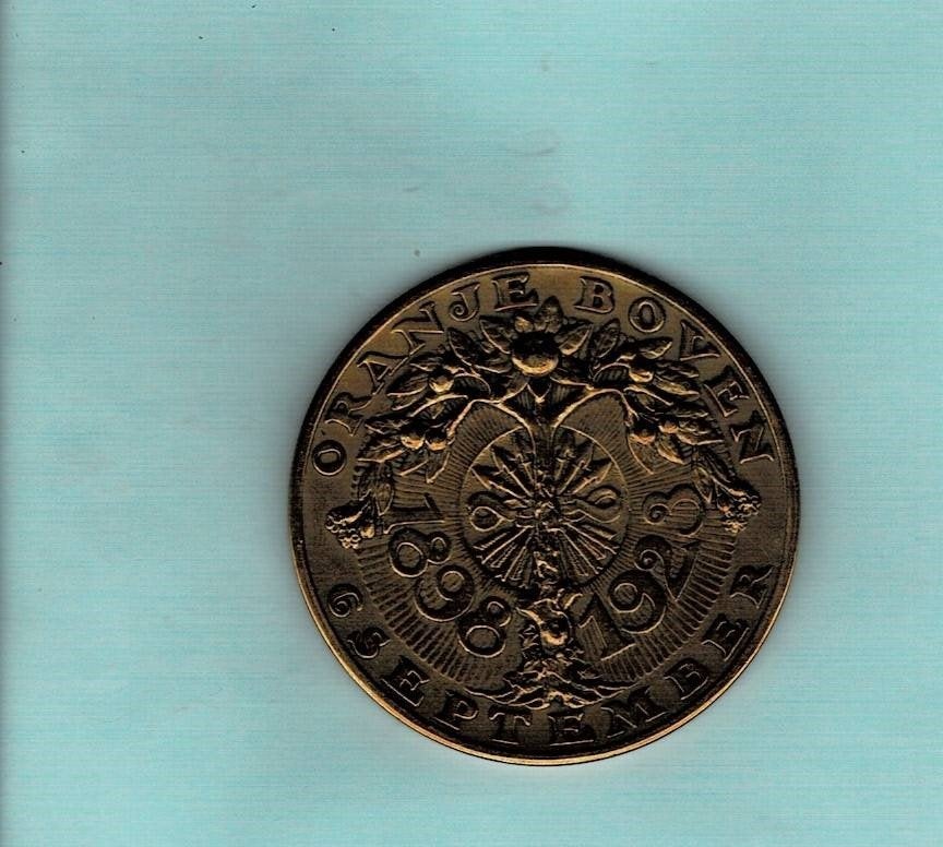 Penning Wienecke 25-jaar regering Wilhelmina 1898 - 1923, Verzenden, Overige materialen, Nederland