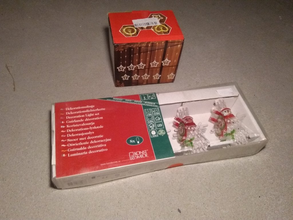 LED lichtsnoer sneeuwpop kerstverlichting - 2 verschillende, Ophalen of Verzenden, Nieuw