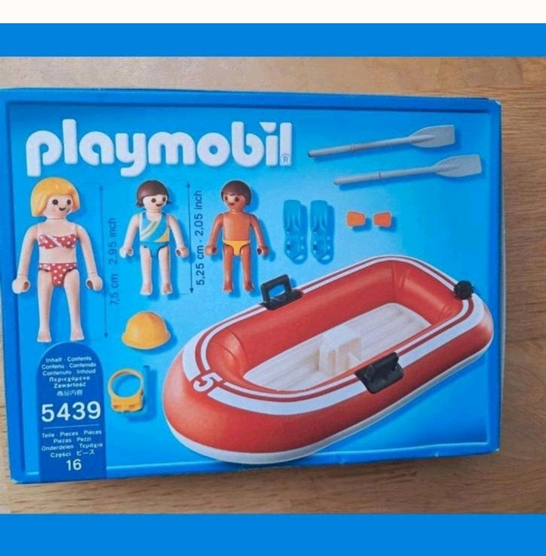 Playmobil toeristen met rubber boot 5439 *nieuw *, Ophalen of Verzenden, Nieuw, Complete set