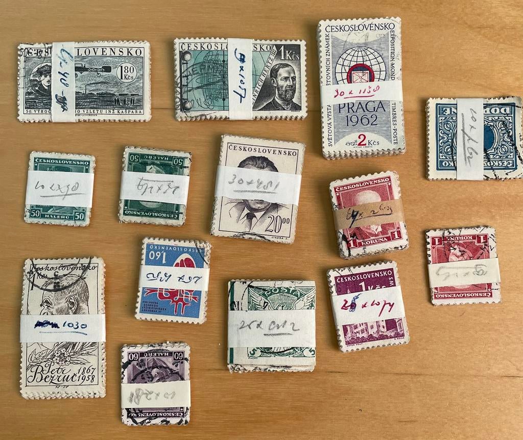 Bundeltjes postzegels Tsjechoslowakije, Ophalen of Verzenden, Buitenland