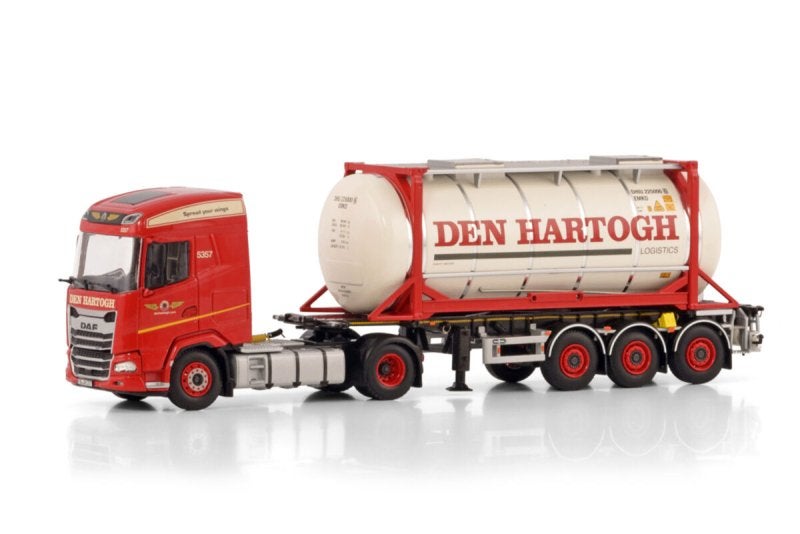Den Hartogh; DAF XG 4X2 CONTAINER TRAILER - 3 AXLE + 20FT, Nieuw, Ophalen of Verzenden, Bus of Vrachtwagen, Wsi