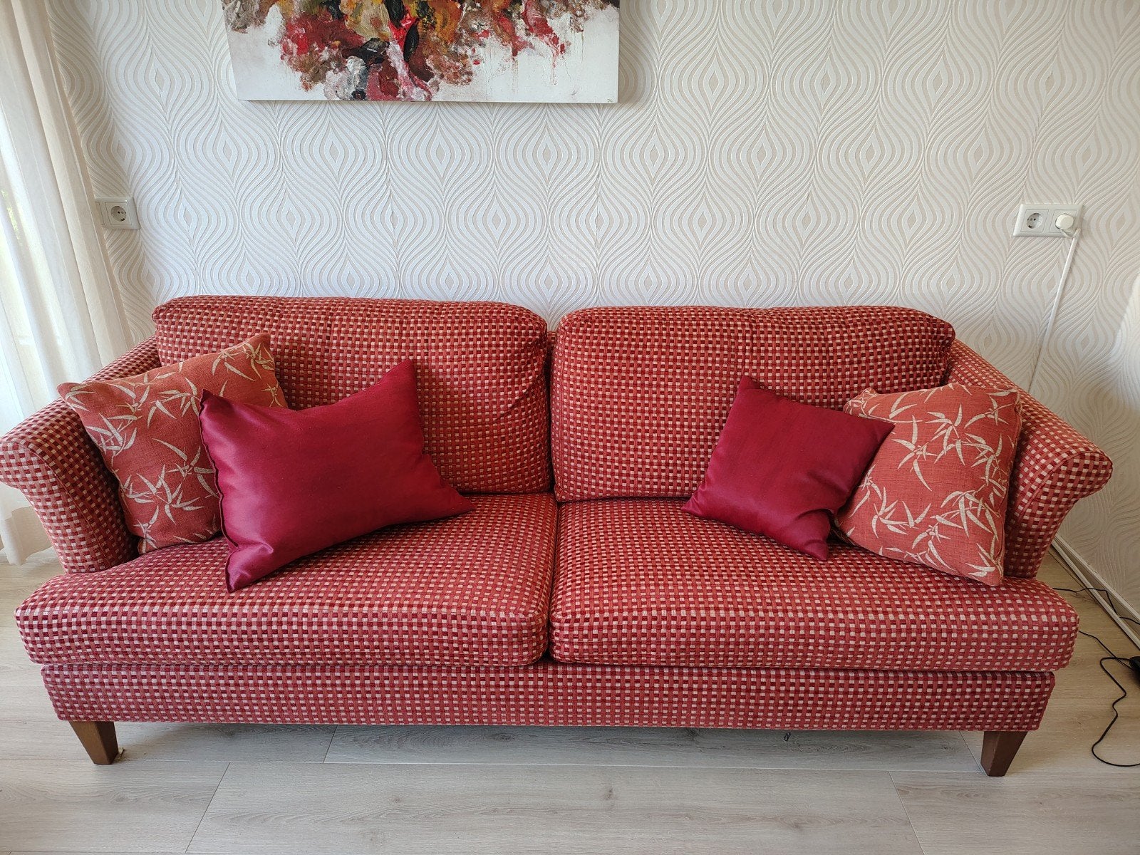 Comfortabele 2-zitsbank van Bielefelder Werkstätten, Gebruikt, Klassiek, Comfortabel, 150 tot 200 cm, Tweepersoons
