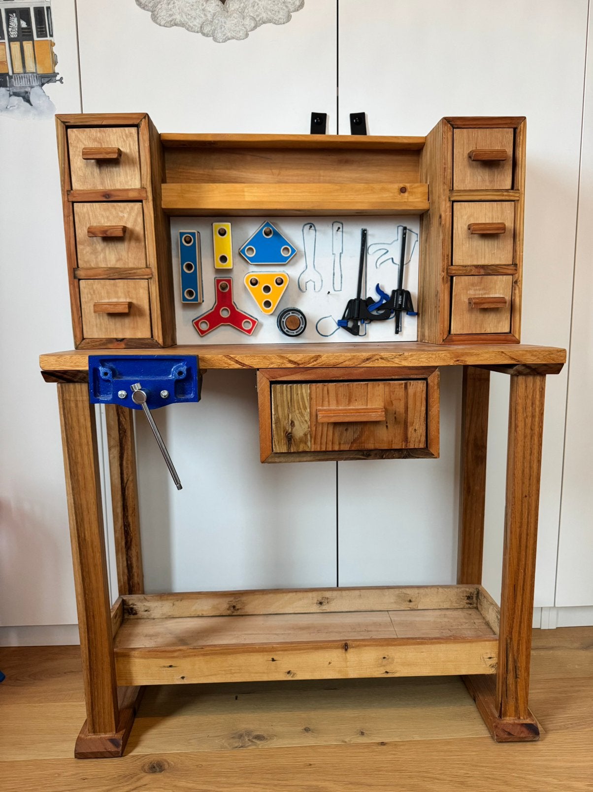 Werkbank jongen, unieke houten werkbank, Kinderen en Baby's, Ophalen, Gebruikt