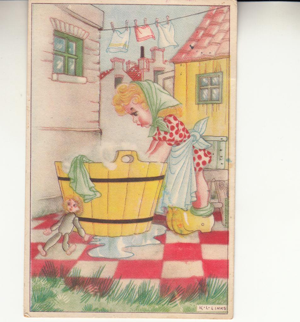 Karel Links                                =0037=, Verzamelen, Ophalen of Verzenden, 1940 tot 1960, Gelopen