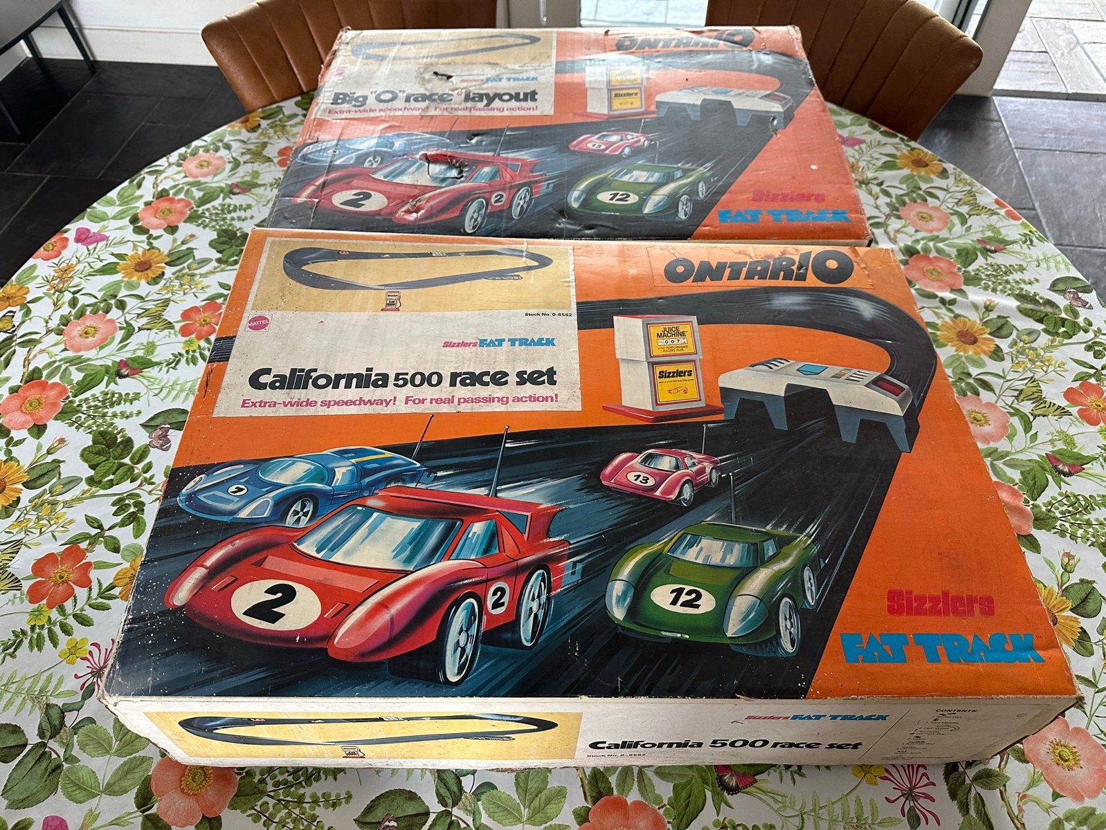 Vintage Fat Track Sizzlers Racebaan Set - California 500, Elektrisch, Ophalen, Overige merken, Racebaan