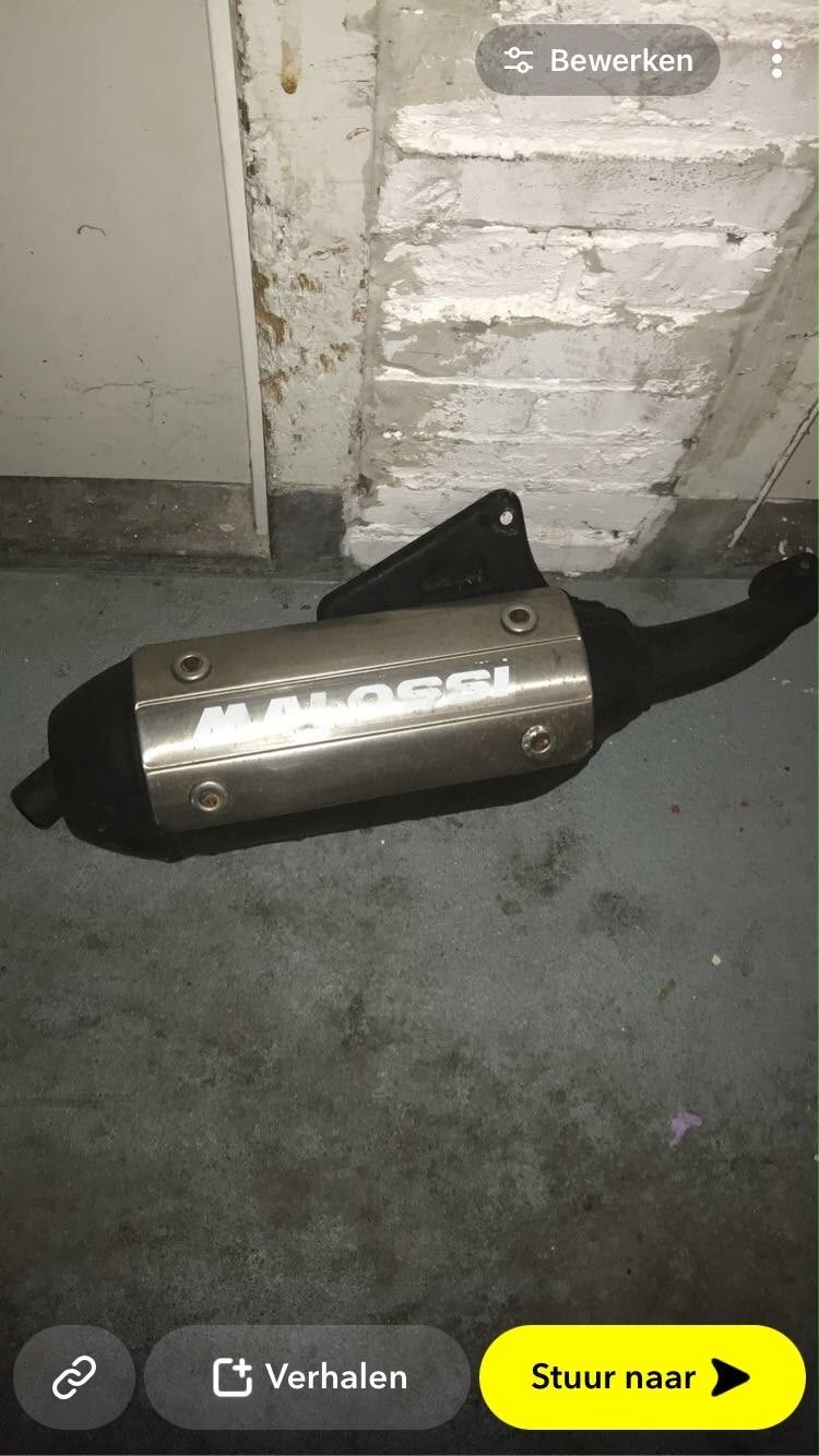 uitlaat malossi Gilera runner/skipper 2T/2takt- 125cc- 180cc, Ophalen, Gebruikt, Uitlaat, Overige merken