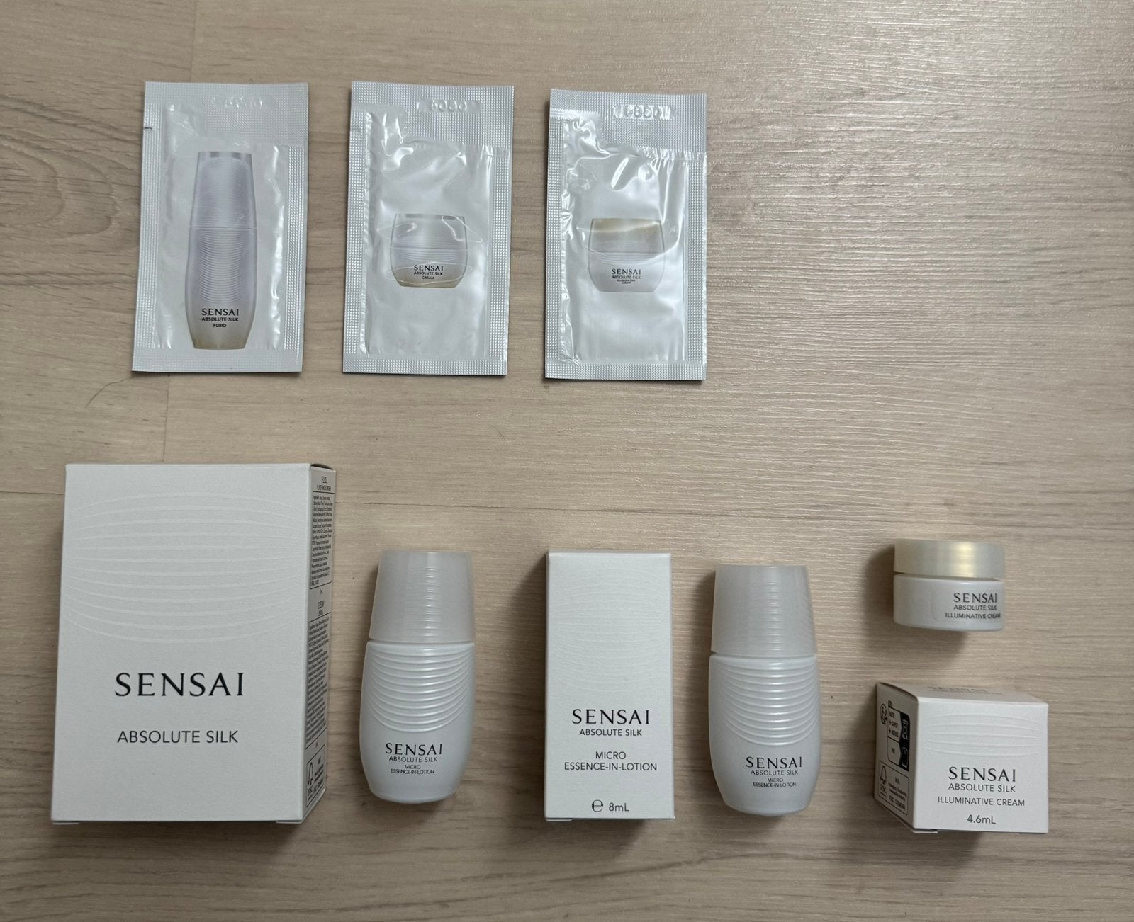 Sensai Absolute Silk illuminative creme en lotion set, Verzenden, Nieuw, Gehele gezicht, Verzorging