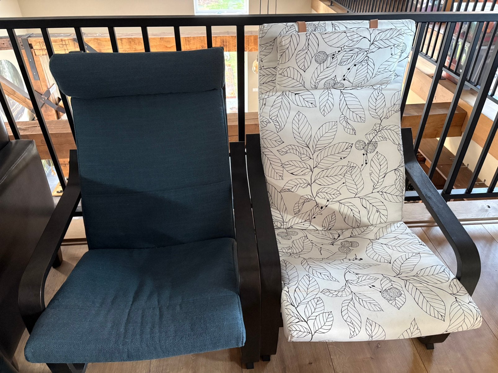 2x ikea poang stoel te koop, Ophalen, Gebruikt, 75 tot 100 cm, 50 tot 75 cm
