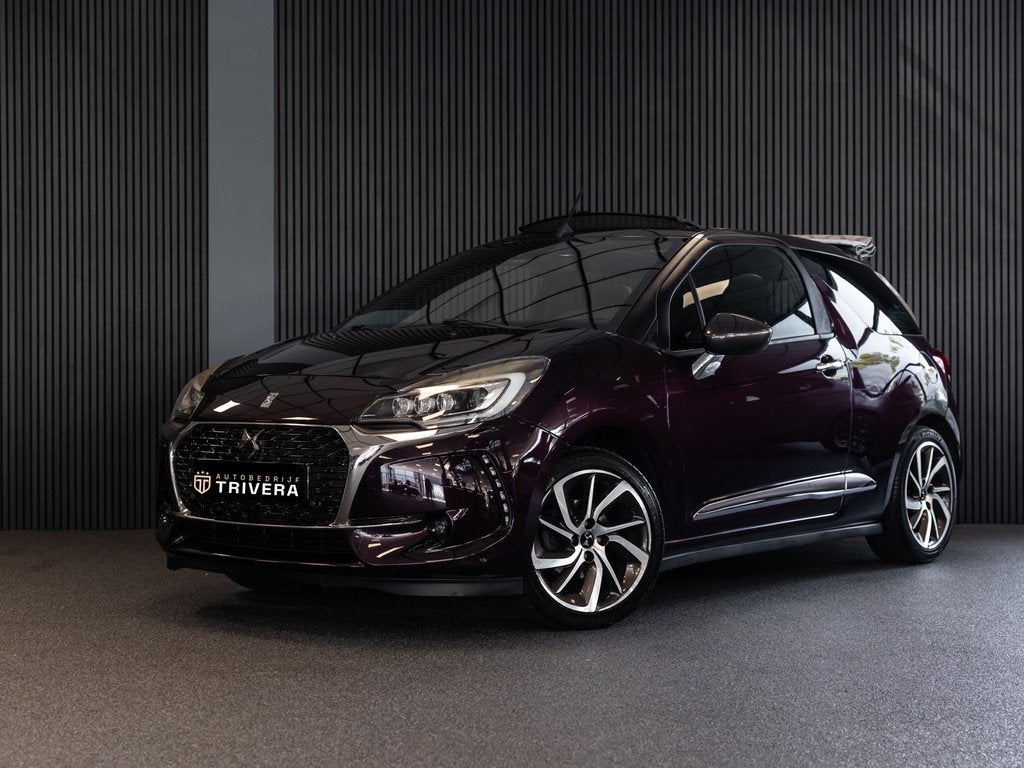 DS 3 Cabrio 1.2 PureTech Sport Chic Limited Ed. Paris l CABR, Auto's, DS, Voorwielaandrijving, Gebruikt, Euro 6, 49 €/maand
