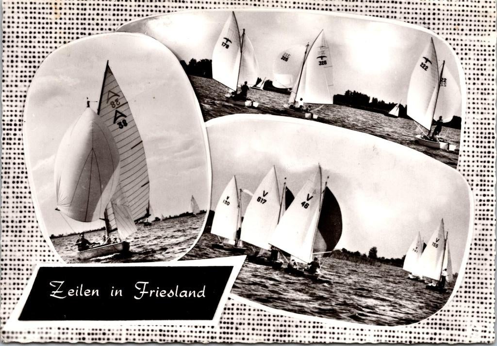 Zeilen in Friesland (1970), Verzenden, 1960 tot 1980, Gelopen, Friesland