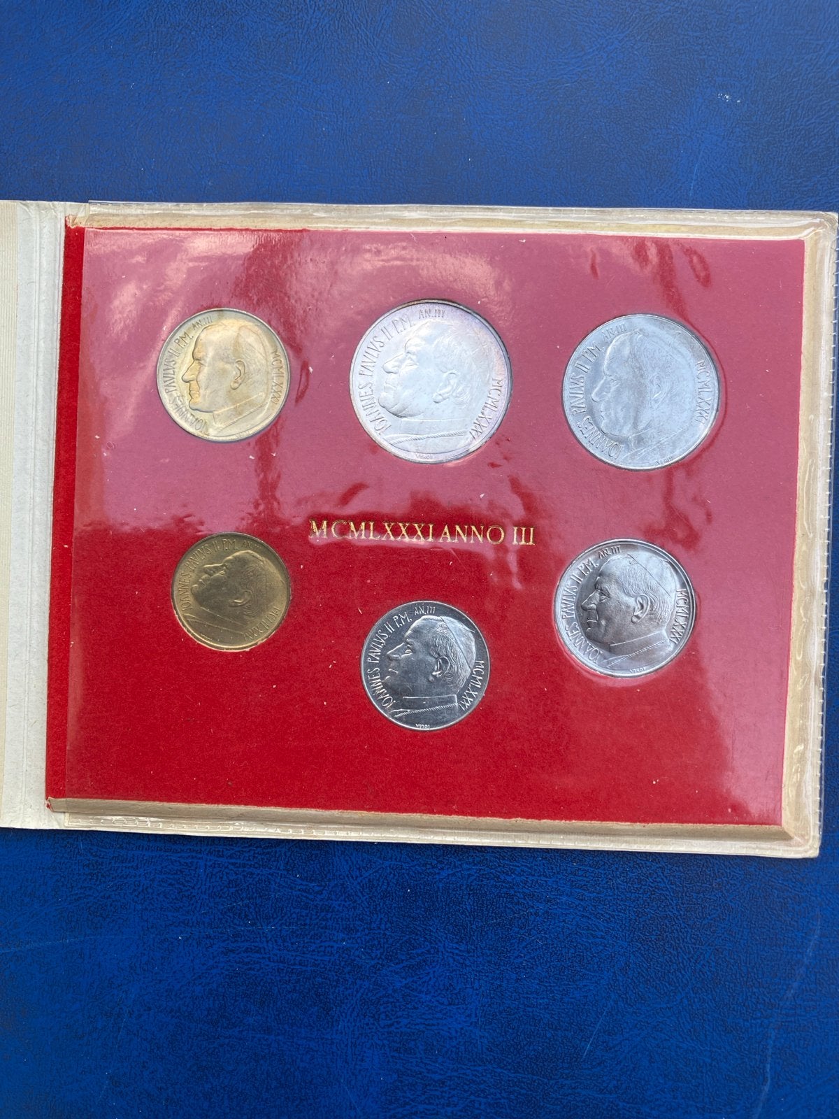 Vaticaanstad Muntset MCMLXXXIANNO III (1981), Verzenden, Verzamelmap