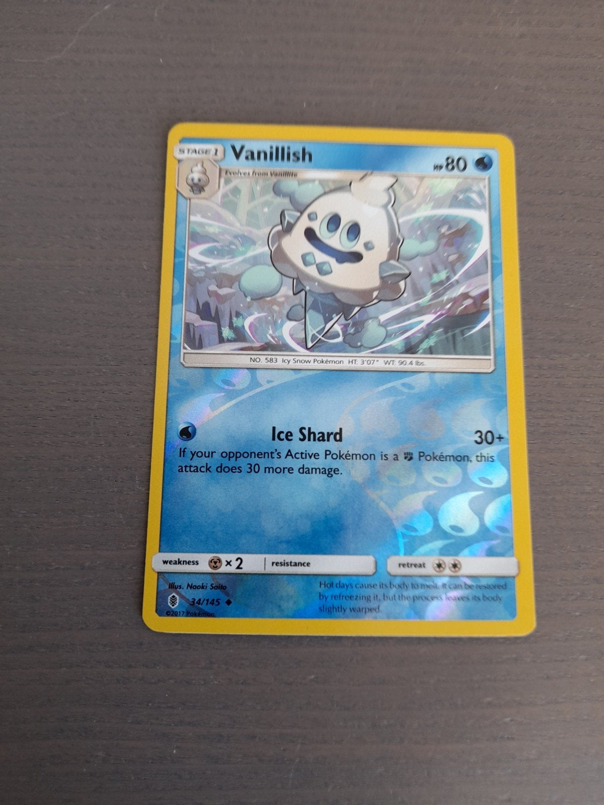 guardians rising 34/145 vanillish reverse, Ophalen of Verzenden, Gebruikt, Losse kaart, Foil
