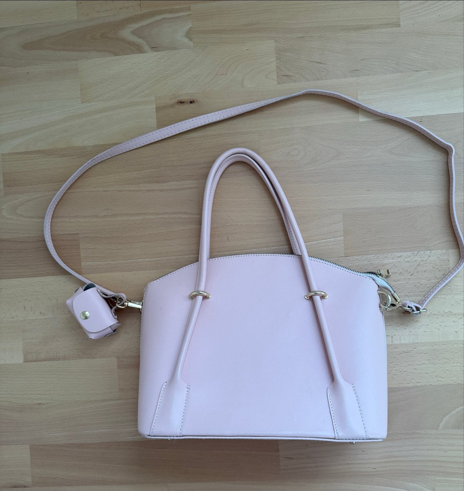 Nieuwe Roze Leren Handtas van Borse in Pelle, Ophalen of Verzenden, Nieuw, Roze, Handtas