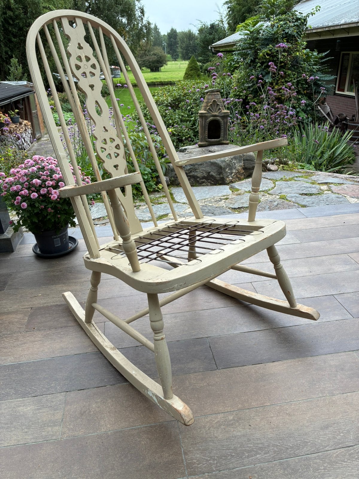 Schommel stoel, Ophalen, Gebruikt, Hout