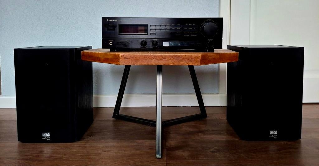 Pioneer Stereo Receiver SX-205+Heco Interior 202 speakers, Ophalen, Gebruikt, Losse componenten, Pioneer