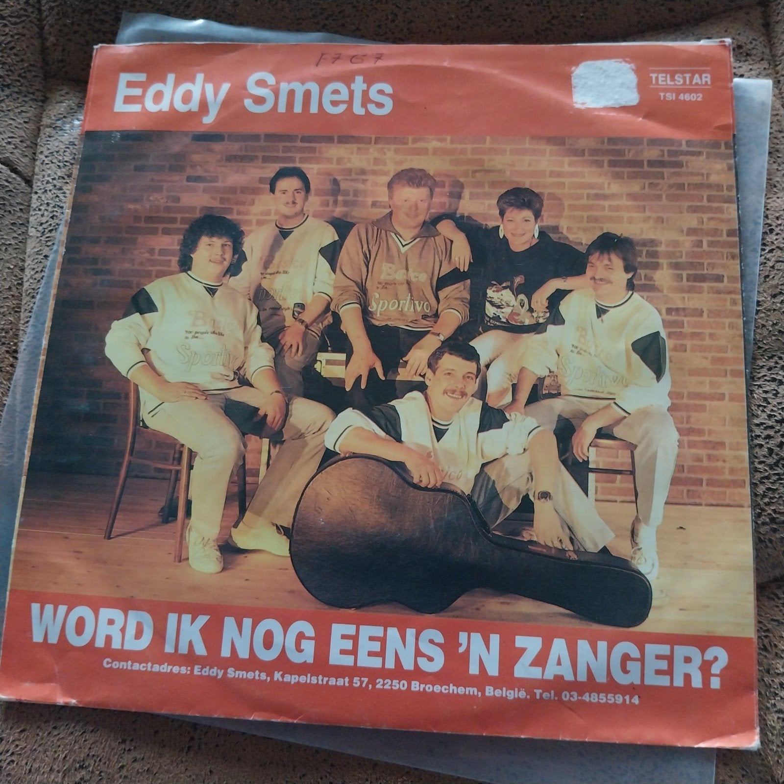 Eddy Smets - Avondmens / Word Ik Nog Eens 'n Zanger?, Gebruikt, 7 inch, EP, Fotohoes