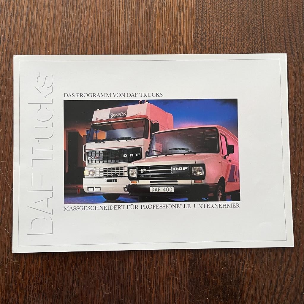 Brochure DAF Trucks (Duits), 1986, Ophalen of Verzenden, Nieuw, Overige merken