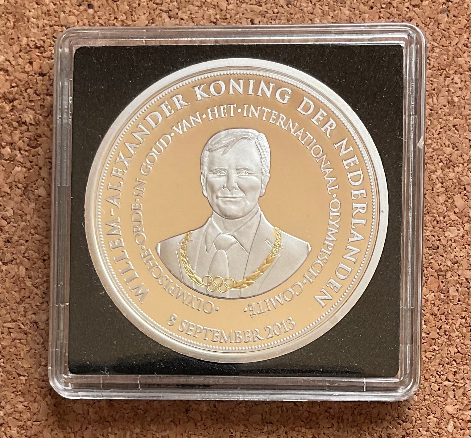 Penning - Willem Alexander Olymp. Orde in Goud Comite 2013, Ophalen of Verzenden, Overige materialen, Nederland