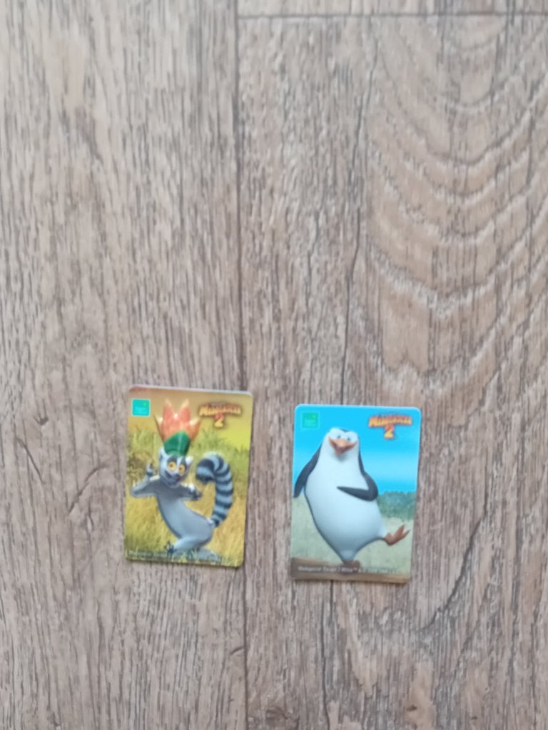 2 hard plastic plaatjes Madagascar - Super de Boer, Super de Boer, Ophalen