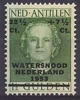 Ned-Antillen NVPH nr 244 ongebruikt Watersnood 1953, Ophalen of Verzenden, Postfris