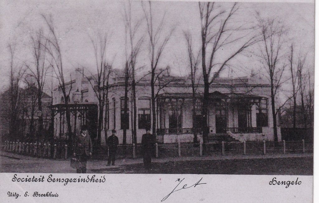 Hengelo, Fotokaart, Hubers., Verzenden, Voor 1920, Gelopen, Overijssel
