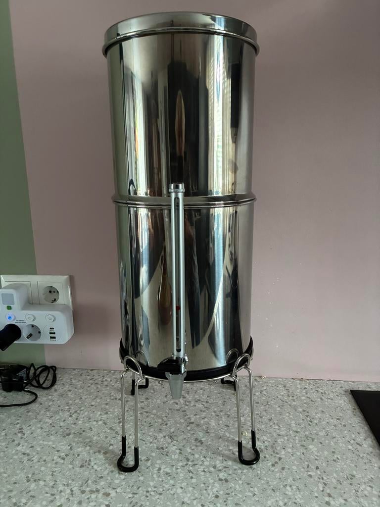 Waterfiltersysteem voor Berkey / Allspares waterfilters, Ophalen, Zo goed als nieuw, Rvs