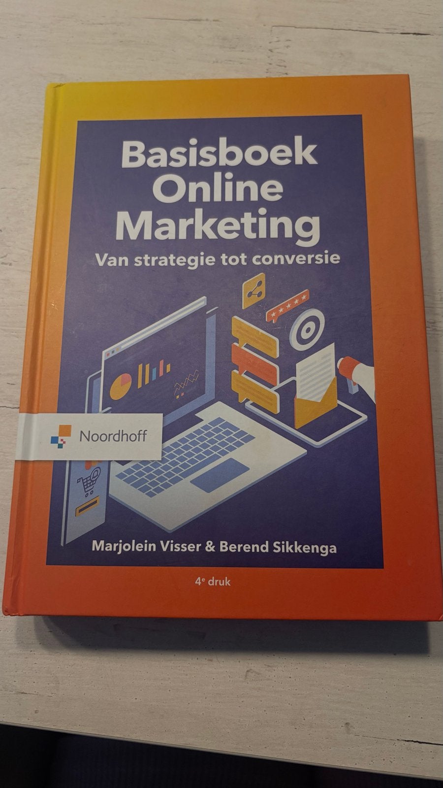 Basisboek Online Marketing - Marjolein Visser & Berend Sikke, Ophalen of Verzenden, Alpha, Zo goed als nieuw, MBO