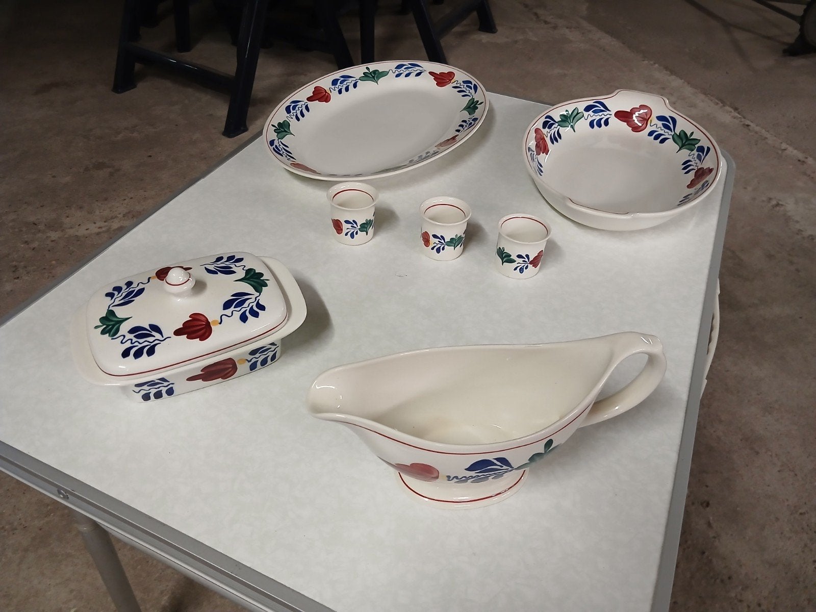 Grote collectie Boch Boerenbont servies - 30+ stuks, Ophalen