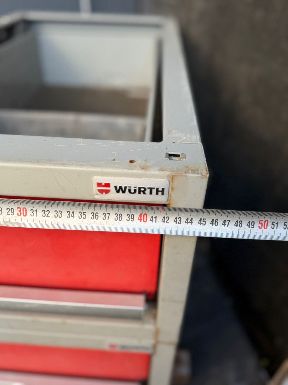 Wurth ladekast met 4 laden - werkbus inrichting, Ophalen, Gebruikt, Minder dan 70 cm