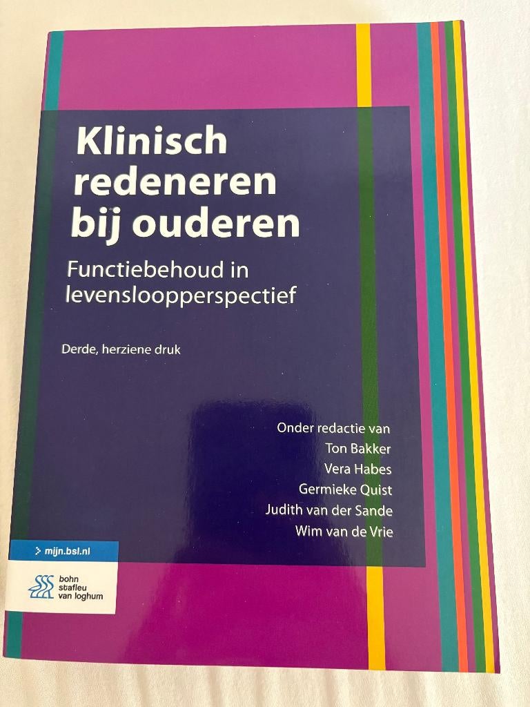 Klinisch Redeneren bij ouderen boek, Boeken, Ophalen of Verzenden, Beta, Zo goed als nieuw, HBO