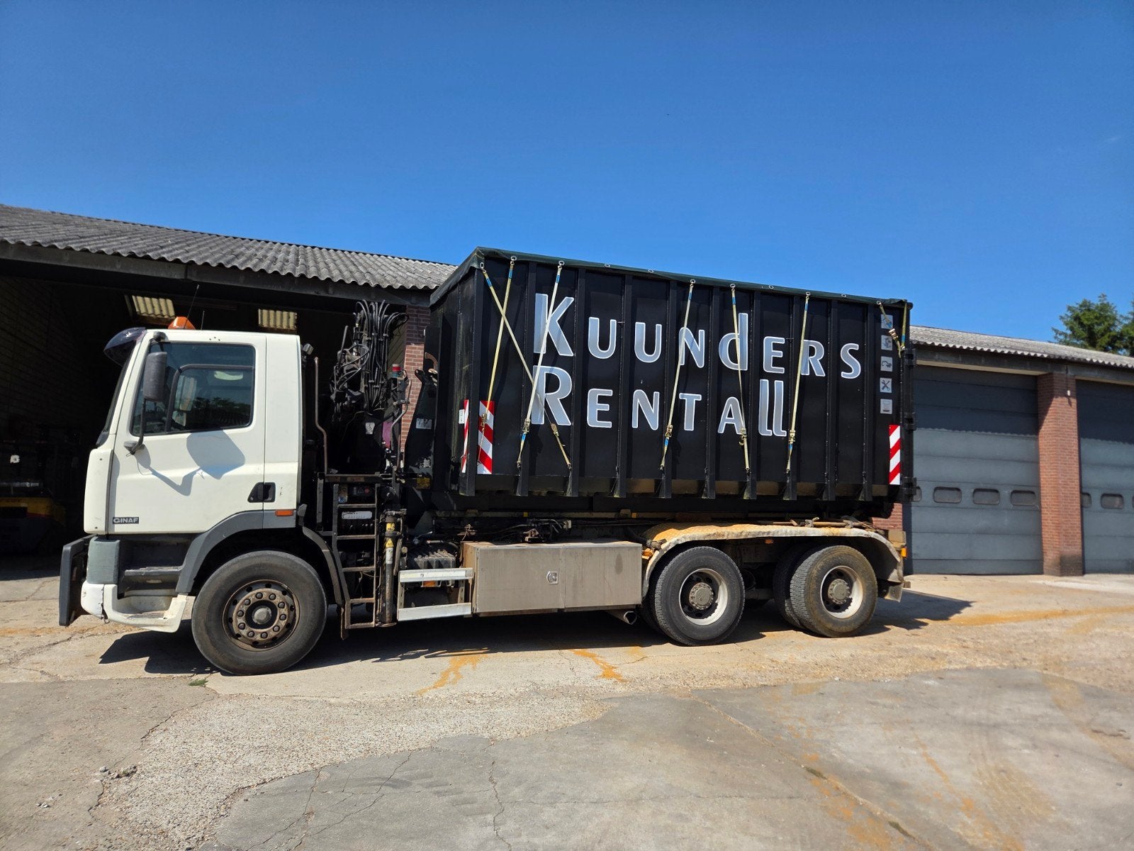 Nieuwe afzet container 25m³ voor chips incl kraangat en net, Ophalen of Verzenden