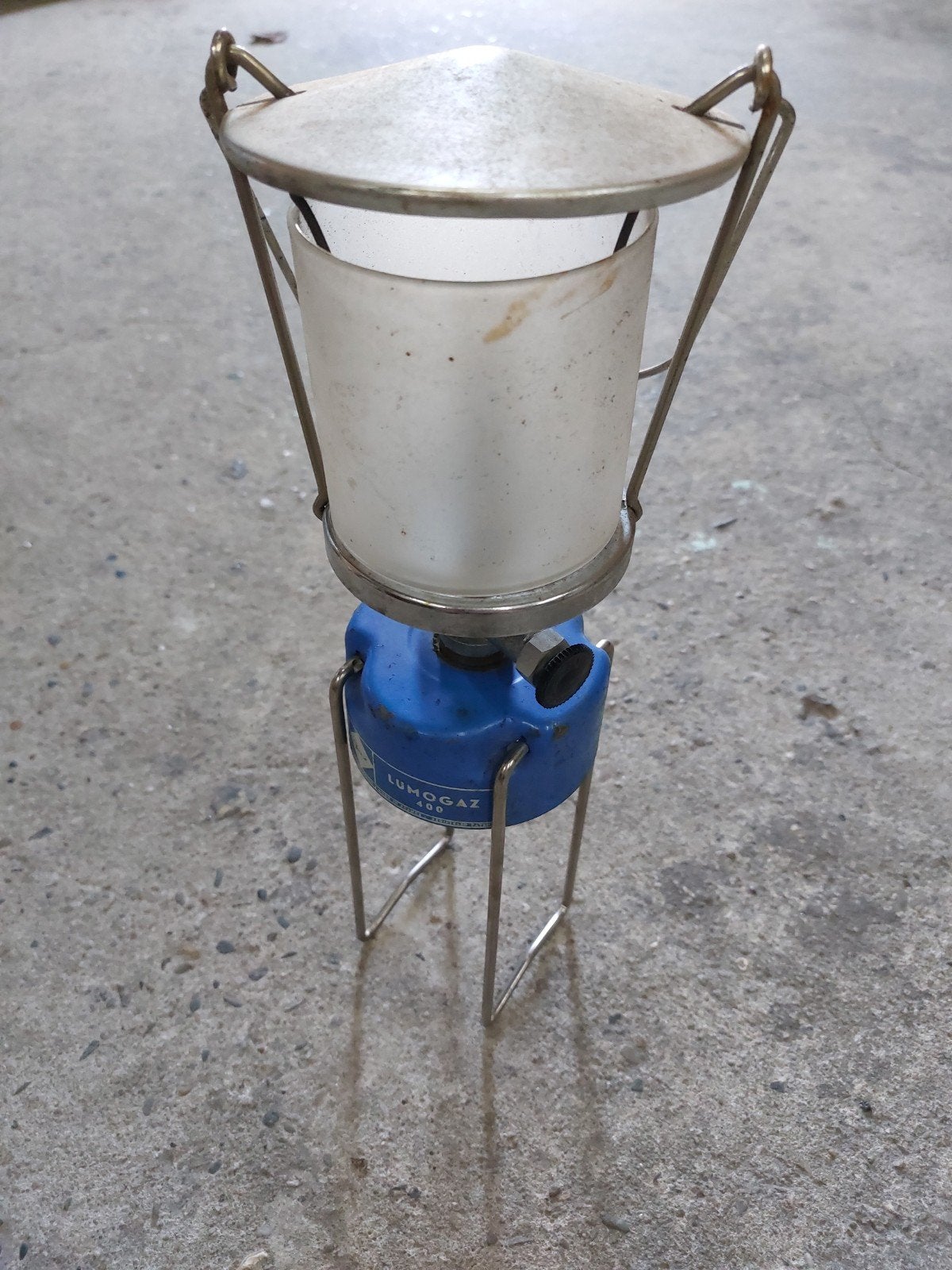 Campinggaz gaslamp, Ophalen