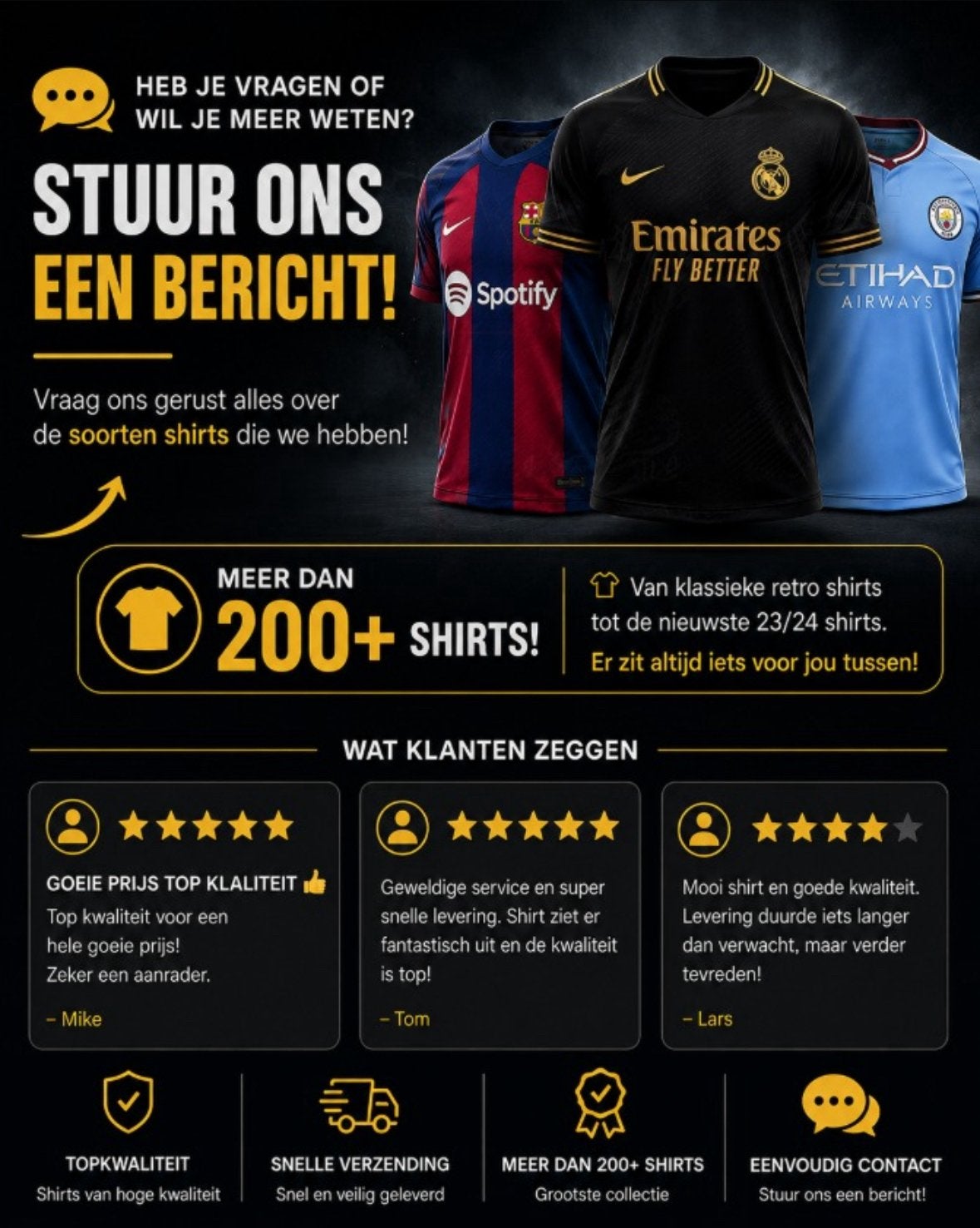 Voetbalshirts, Ophalen of Verzenden, Nieuw, Overige maten
