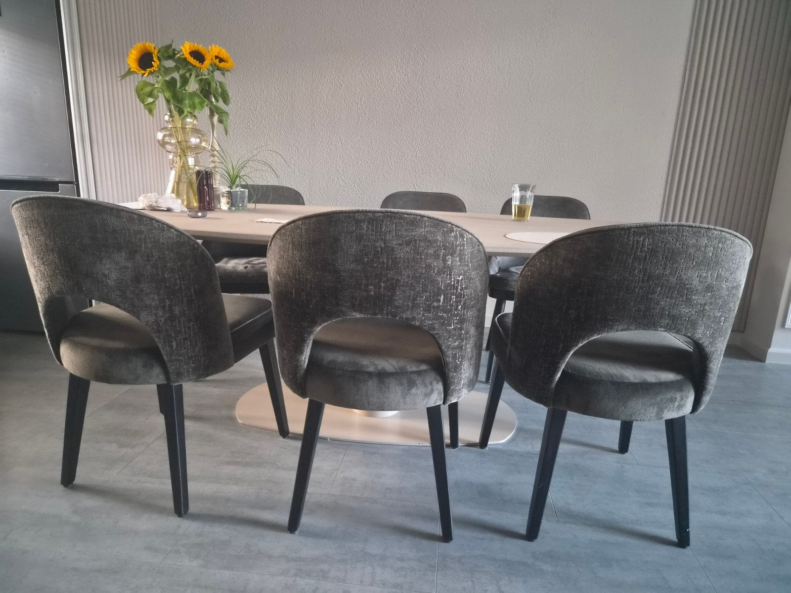 Set van 6 eetkamerstoelen, Gebruikt, Ophalen of Verzenden, Vijf, Zes of meer stoelen, Modern